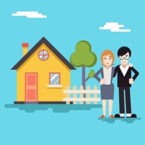 http://www.dreamstime.com/royalty-free-stock-image-retro-happy-family-house-real-estate-modern-flat-design-concept-template-vector-illustration-image44591006